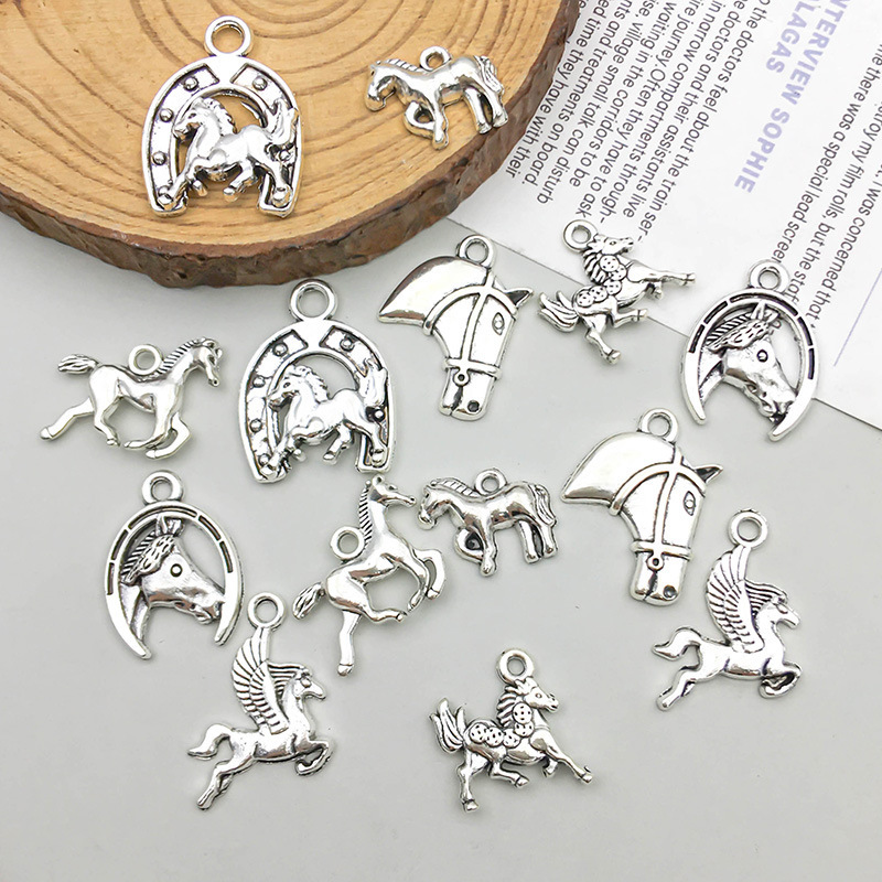 1 new ancient silver alloy simulation animal horse accessories diy homemade accessories pendant pendant pendant material 1 new ancient silver alloy simulation animal horse accessories diy homemade accessories pendant pendant pendant material