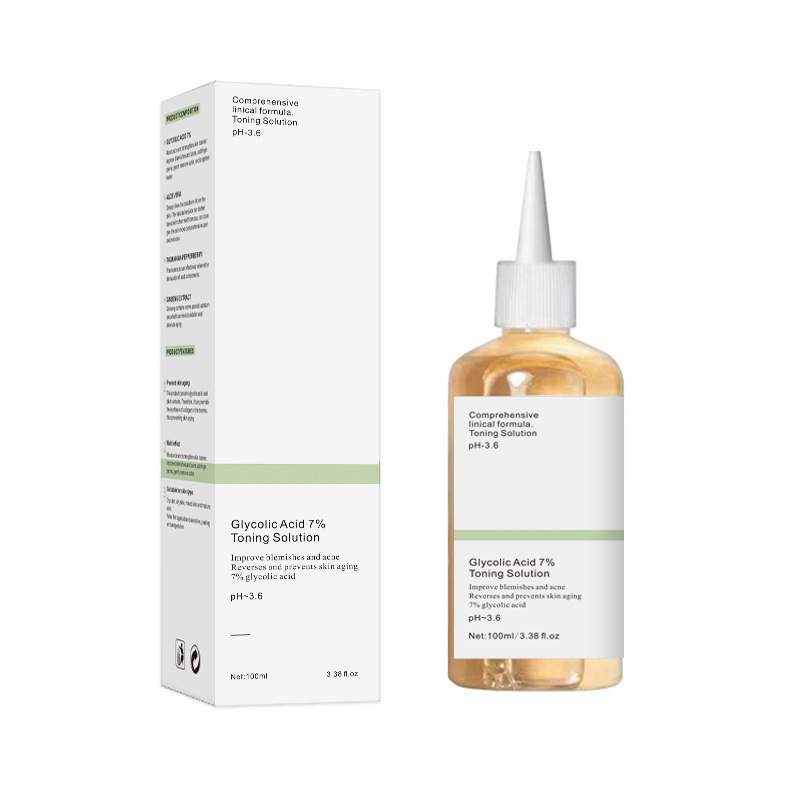 Glycolic Acid Toner 7% Glycolic Acid Toner Essence Moisturizing and Hydrating Fruit Acid Essence