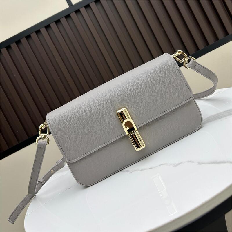 Furl New Bag for Women 2025 New Crossbody Bag for Women Summer Versatile Small Square Bag High-End Genuine Leather Women's Shoulder Bag