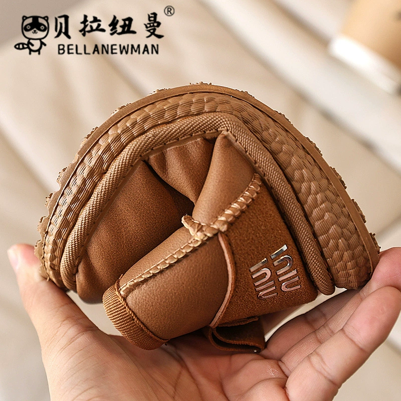 Warm children's footwear, low boots for boys, shoes