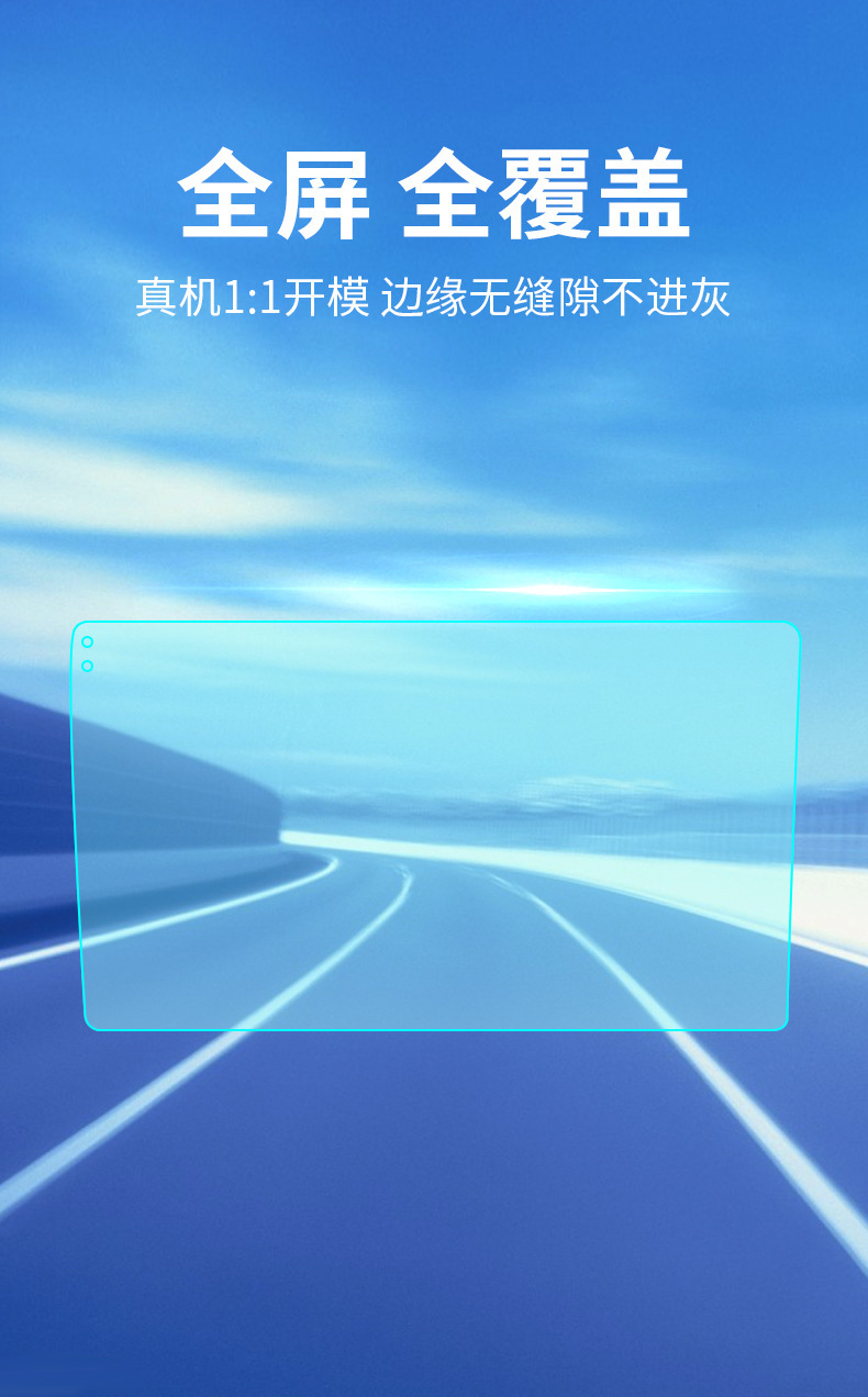 Car navigation film, trapezoidal anti-reflective matte 9/10.2 inch 10.1 central control screen protector