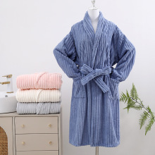 加大无帽浴袍成人加厚情侣居家睡袍洗澡超吸水速干亲肤可穿式浴裙