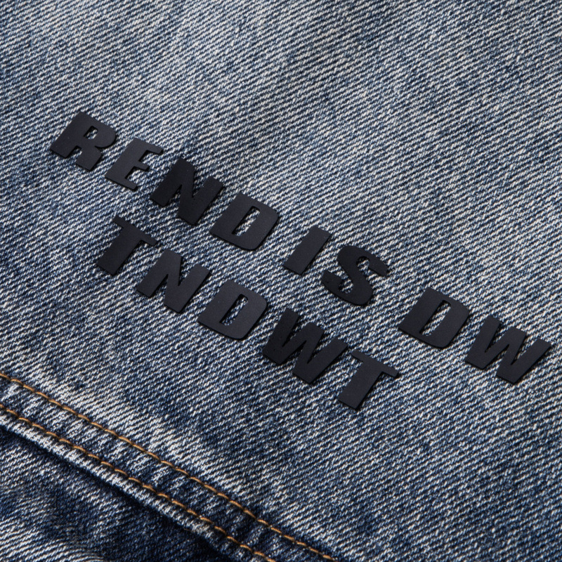 무거운 미국 빈티지 레트로 세련된 브랜드 데님 재킷 남성 새로운 미국 스타일 작업 재킷 남성복