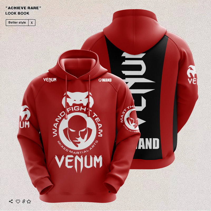 2023 Cross-border Trade Free Fight Boxing Tournament Venom Top AliExpress Sweater Hoodie Pullover UF