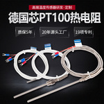 热电阻PT100铂热电阻温度传感器工厂直销 合泉品牌