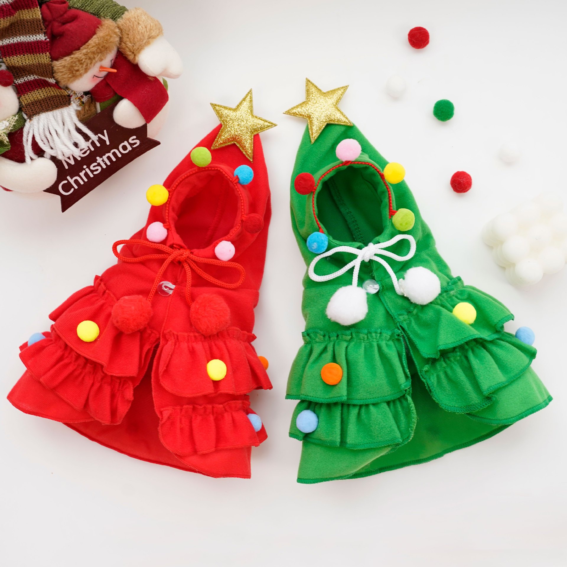 Décontractée Mignon Chiffon Noël Sapin De Noël Vêtements Pour Animaux De Compagnie display picture 1