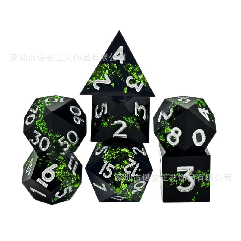 검은 클립 녹색 실버 글자