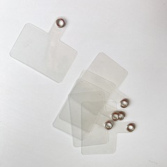 新款通用型萬能手機背貼夾片手機掛繩墊片手機充電扣固定片卡片