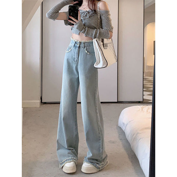 Blue autumn jeans