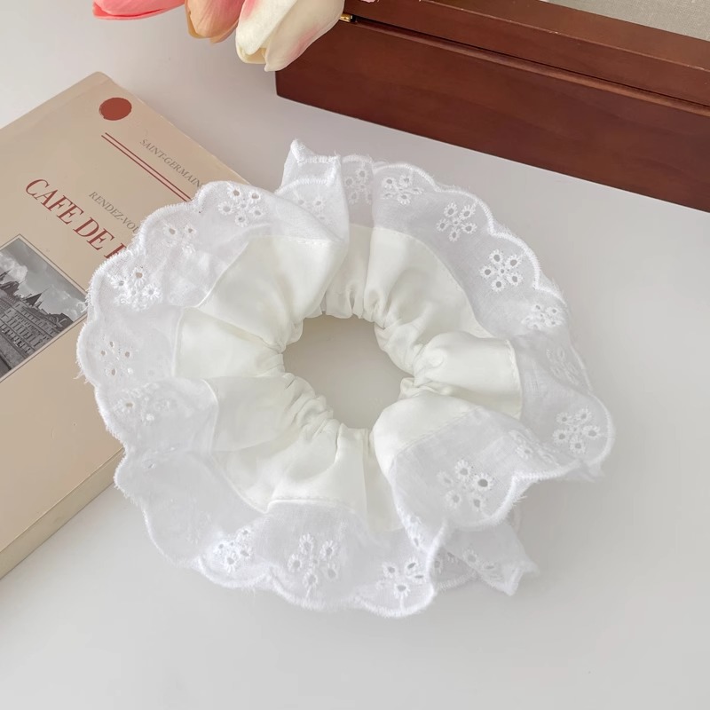 Encaje Encaje Encaje Encaje Encaje Rojo Mujer Red 2025 Nuevo Encaje Encaje Cuerda para la cabeza Cuerda para el cabello de alta elasticidad Tazo de banda de goma para el cabello