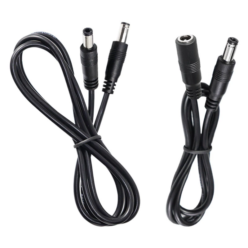 Удлинительный кабель постоянного тока 5521 «папа-папа-мама» 1- 5.5m двусторонний зарядный кабель с круглым отверстием из чистой меди, шнур питания для мониторинга