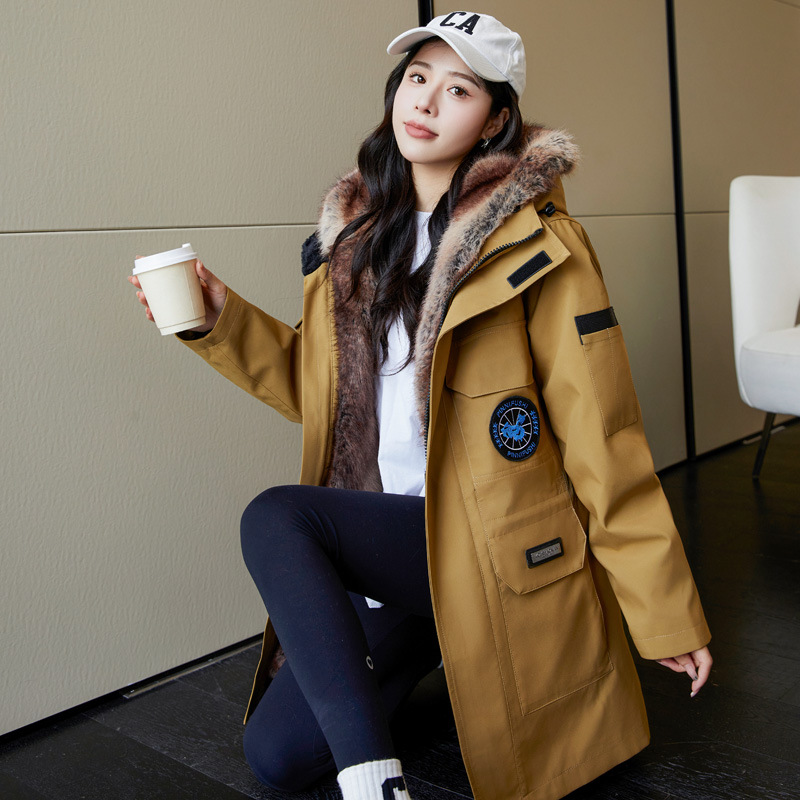 진저 옐로우(탈착식 안감) 털소매