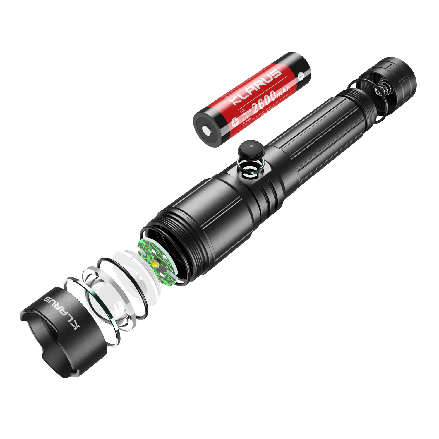 凯瑞兹EP9 强光手电筒变焦超亮远射可充电便携式户外骑行变焦手电