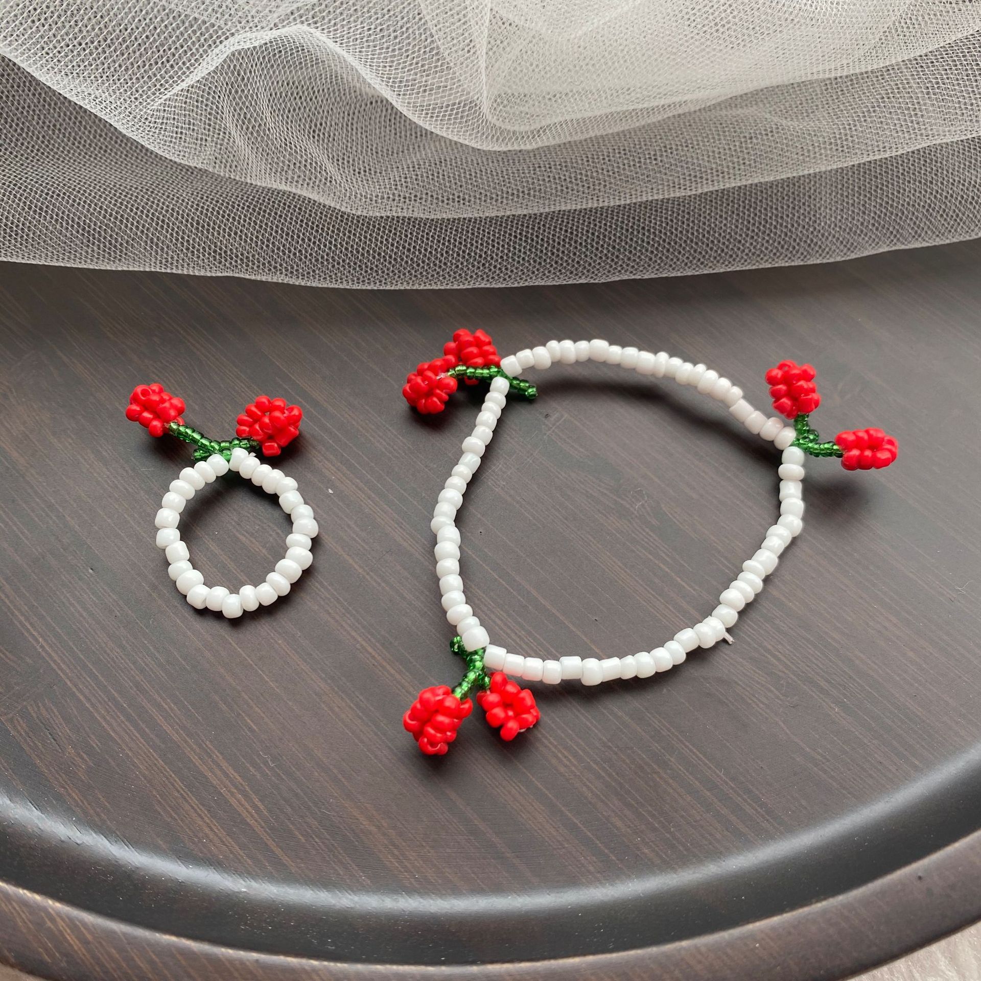 Sweet Cherry Beaded Women's Bracelets display picture 2