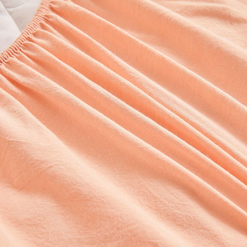 2024 nueva sábana de algodón lavado de algodón acolchado cubierta de cama a prueba de polvo de una sola pieza cubierta de protección de colchón con todo incluido