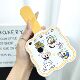 Graffiti Small New Handle Mirror with Comb Advanced and Convenient Makeup Mirror Girl Heart Small Mirror Handheld Makeup Mirror