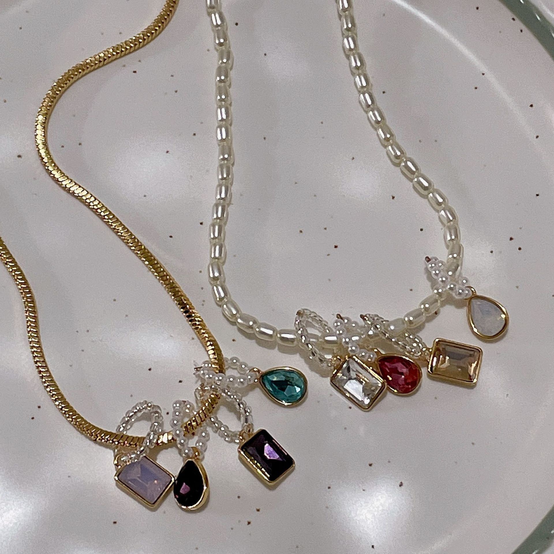 Retro Geometric Copper Plating Pendant Necklace 1 Piece