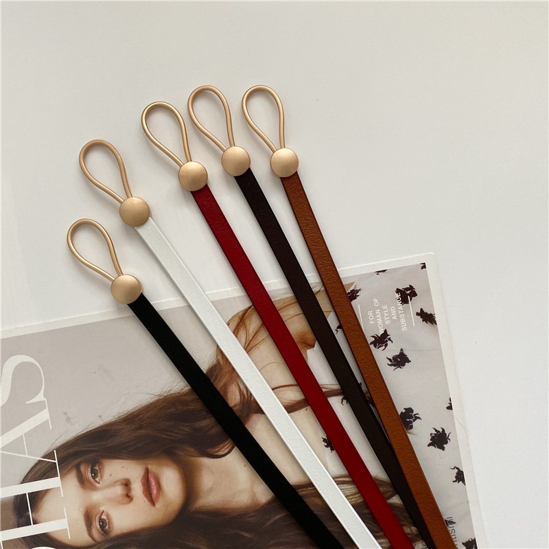 Geknoteter Gürtel Für Damen Aus Leder Als Dekoratives Accessoire_voghion.com