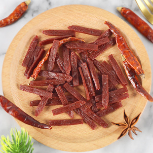 PVC miniature food play beef jerky model Dollhouse doll house DIY simulation food beef silk accessories
