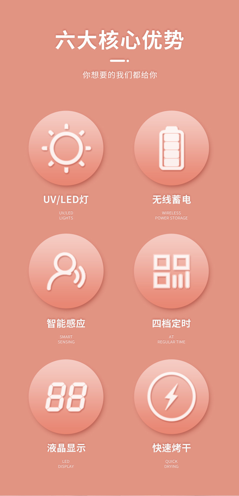 Manufacturer wholesale battery storage wireless nail lamp smart sensor manicure phototherapy lamp fast-drying nail gel machine