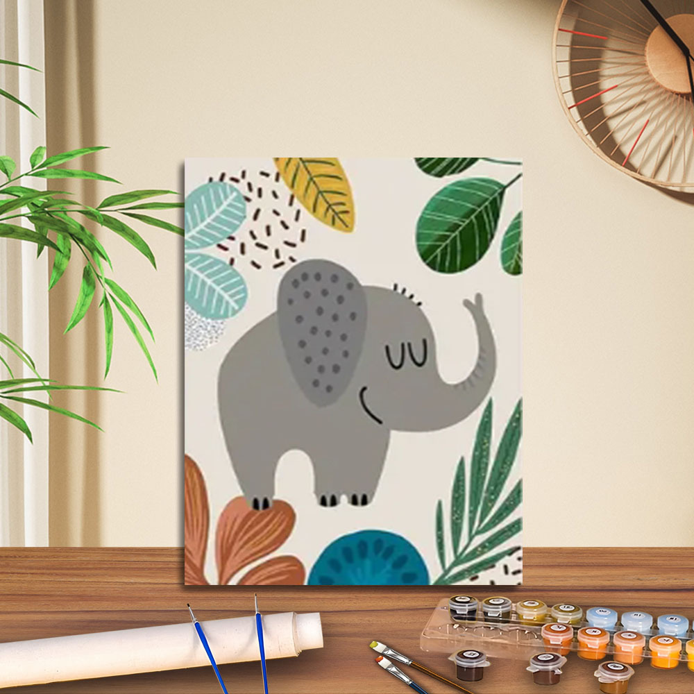 Cross-Border Jit Dropshipping DIY Digital Oil Painting Manufacturer Wholesale Stall Handmade Oil Painting Decorative Painting Amazon Coloring