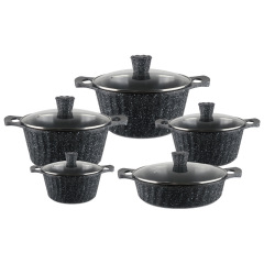 波紋麦飯石は鍋にくっつかない6セットのガスコンロに適用される鍋はPOT20/24/28 24/28/32