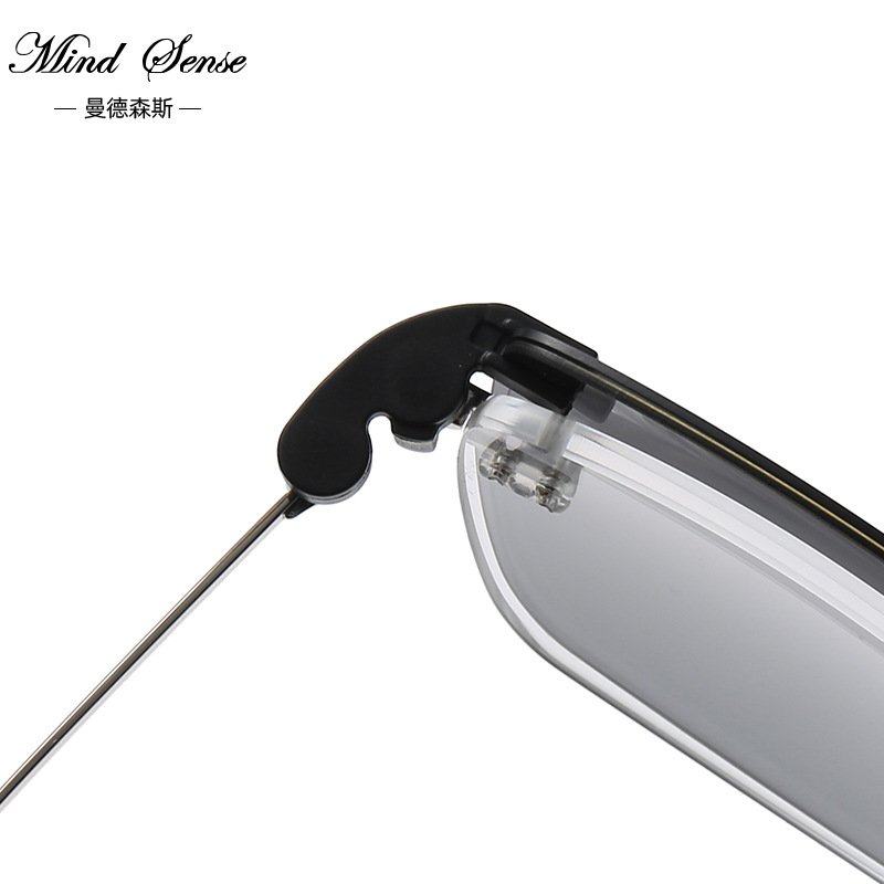 Metal Slim Glasses Clip Sunglasses Myopia Sunglasses Men's Large Frame Driving Anti-UV Magnetic Glasses
