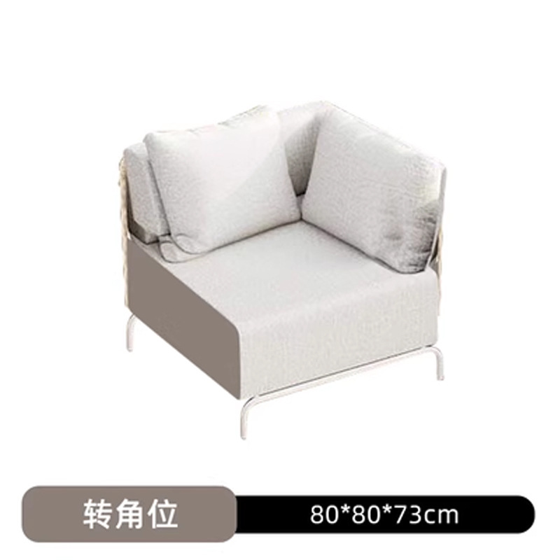 Sofá de ratán al aire libre patio Villa B & B sofá vacío piso al aire libre muebles de diseño Silla de ratán jardín