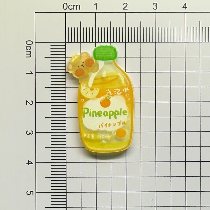 亚克力彩色冰淇淋饮料diy手工发夹头绳胸针手机壳冰箱贴贴片批发|undefined