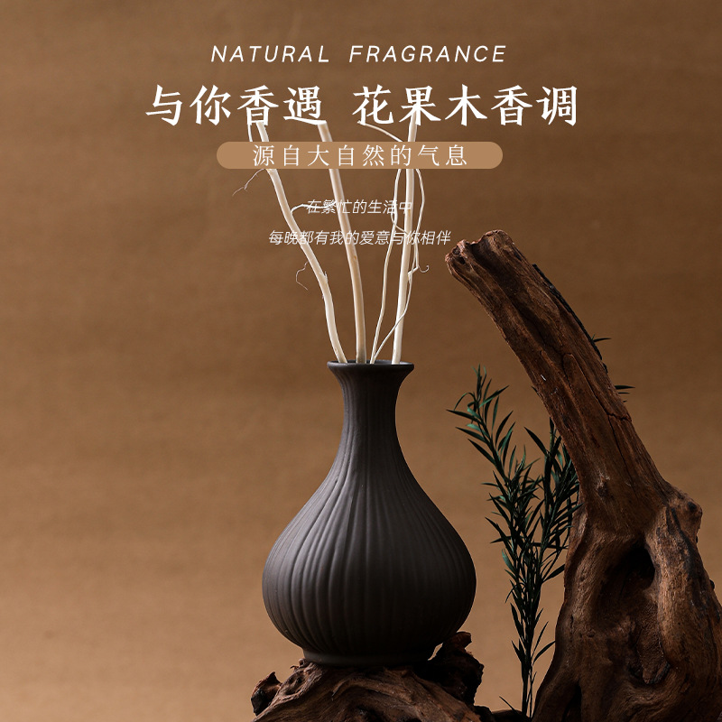 Casa floral de saljuzo de dragón adornos de hotel residencial oficina botella de expansión de escritorio botella de cerámica de fragancia retrógrada aceite esencial de arte