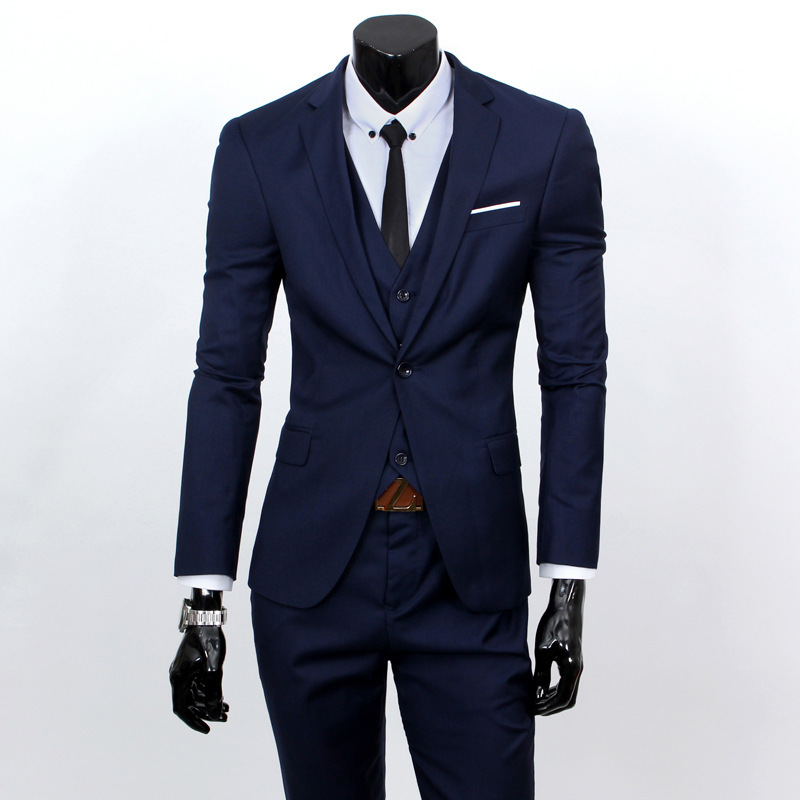 Traje traje de negocios de los hombres slim fit pequeño traje chaqueta casual profesional formal desgaste entrevista novio mejor hombre ceremonia de boda