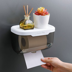 トイレティッシュボックストイレットトイレットペーパーホルダー壁挂け引き出しボックス穴なしロールボックス防水ティッシュラック