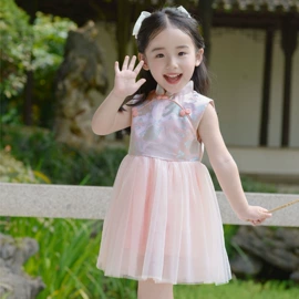 童旗袍;童民族服装;童马甲