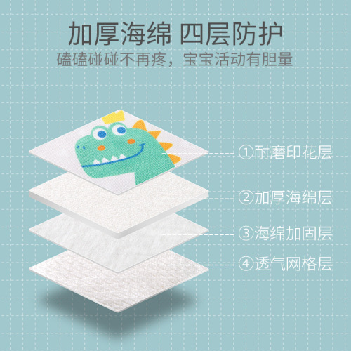 Cute children's knee pads summer knitted breathable baby toddler crawling knee pads baby anti-fall elbow pads