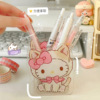 Cute acrylic universal children's pens holder, capacious stationery for elementary school students, storage box