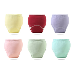 Baby Training Pants Underwear Washable Diaper Pants Learning Pants Baby Cloth Diapers Summer Class A Pure Cotton Breathable Diapers