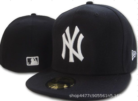 Sombreras de béisbol totalmente cerradas para hombres no ajustables, sombreros de baile callejero totalmente cerrados, sombreros de borde plano, sombreros de tamaño americano
