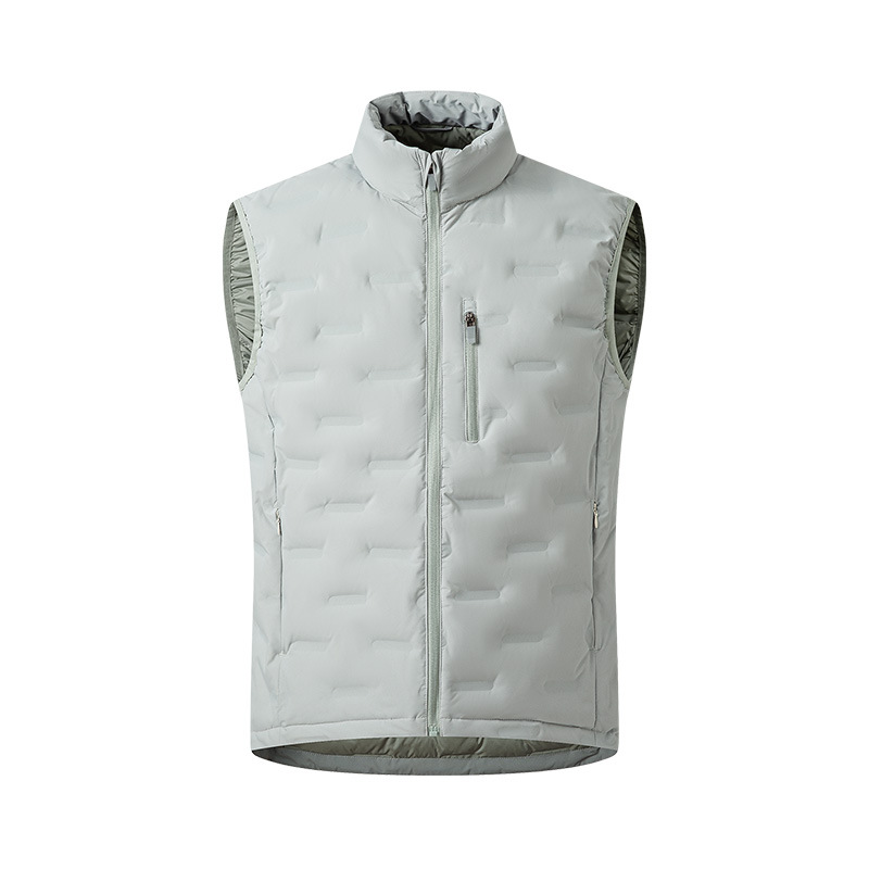 Chaleco de Plumas Ligero para Exteriores de Plumón de Pato Blanco Térmico e Impermeable para Uso Casual image 11