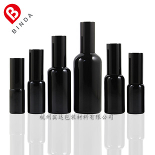 Alumina nozzle 10/15/30/50/100ml bright black spray glass emulsion bottle mist spray bottle