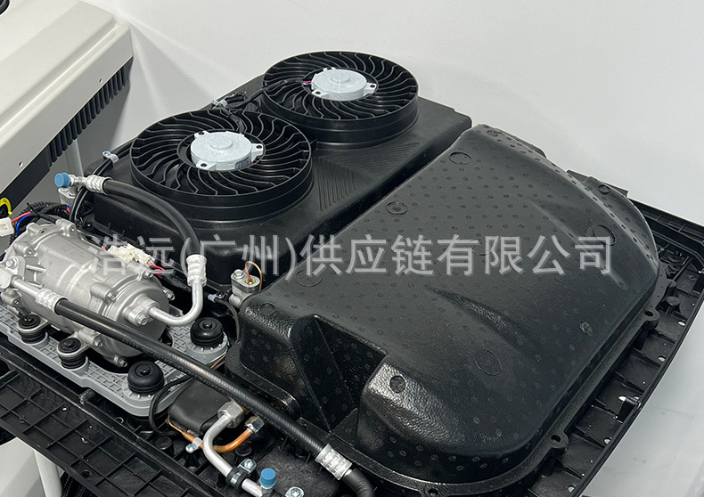 Treeligo New Double Fan Parking Air Conditioner 12V 24V Electric