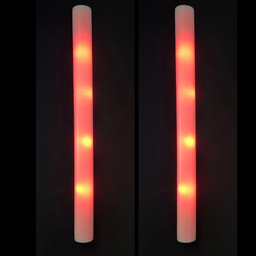 スポンジ蛍光スティックコンサートカラフルな発光スティックフラッシュスティックイベント雰囲気バー小道具バブル発光スティック|undefined