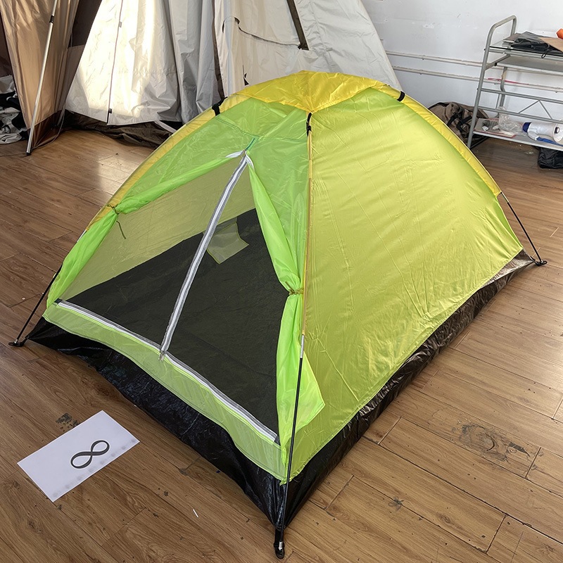 Venta directa de fábrica al aire libre doble adulto tienda de campaña suministros para acampar en la playa de una sola capa conveniente, instalación simple y rápida