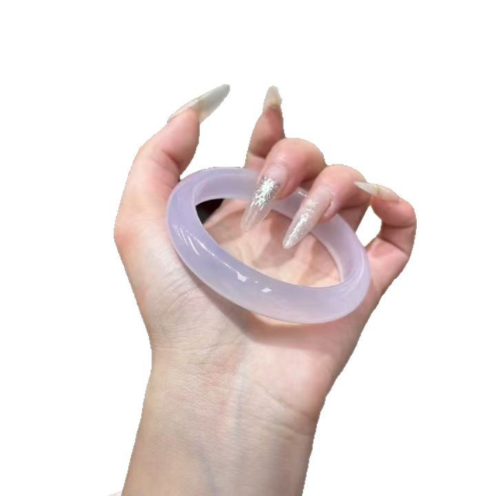天然バイオレット玉髄瑪瑙ブレスレットサトイモと氷透紫ブレスレット白月光ブレスレットレイシ冷凍|undefined