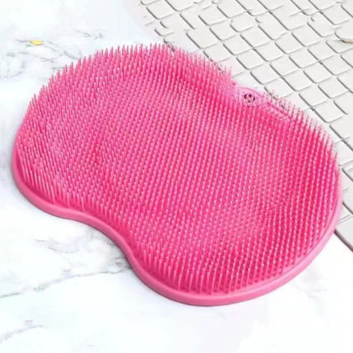 Silicone lazy foot rub and back rub artifact, bathroom massage and bath exfoliation, foot washing and foot brushing, non-slip bath mat