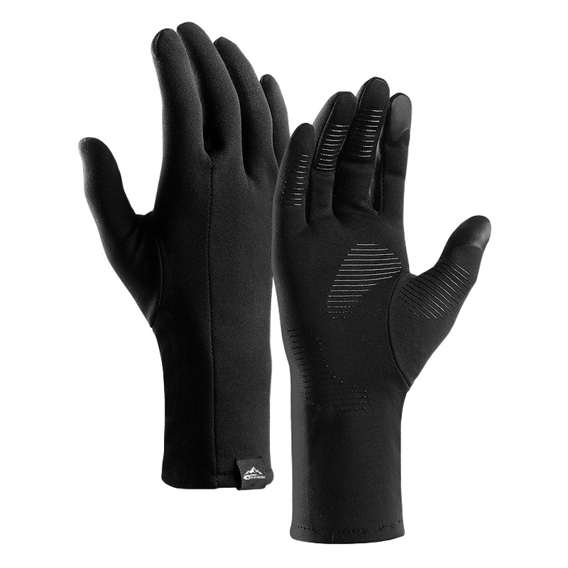 Invierno japonés esquí forro guantes hombres al aire libre forrado de lana caliente a prueba de viento pantalla táctil antideslizante guantes DB66