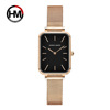 Japanese retro waterproof square watch for leisure, Aliexpress, light luxury style, wholesale