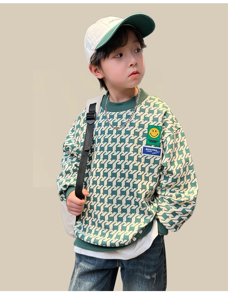 Jungen Pullover Sweatshirt Für Kinder Modischer Kapuzenpullover_voghion.com