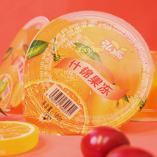 180g Large Cup Mixed Fruit Jelly with Coconut & Various Fruit Flavors – Nostalgic Snack, Sold in Bulk from Convenience Store, Drop Shipping Available