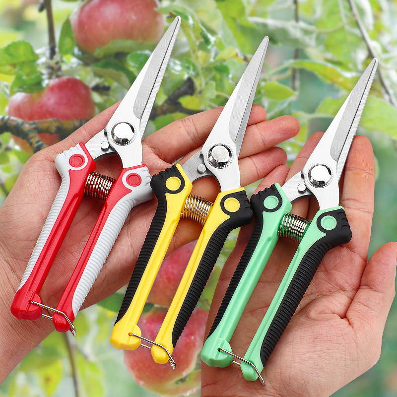 Fruit tree scissors, branch pruning scissors, powerful flower pruning scissors, gardening scissors, flower garden fruit picking scissors