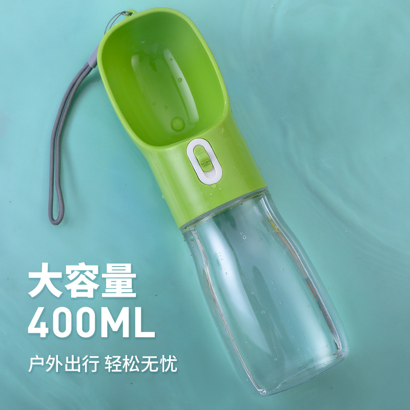 Botella de agua para perros